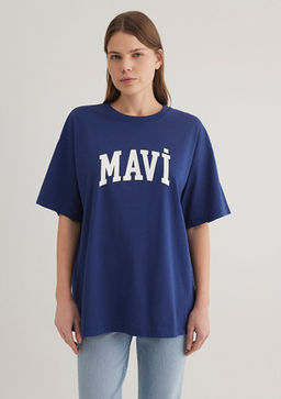 Mavi Logo Bask?l? Lacivert Tisort  фото 4