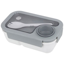 Ланч-бокс MIGLIORE, 2 отделения, 850 мл (ложка-вилка в комплекте) арт.108260 /MALLONY/