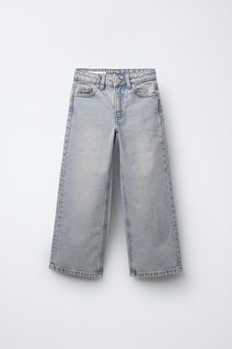 FADED WIDE-LEG JEANS