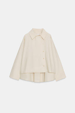 ZW COLLECTION OVERSIZE PLEATED SHIRT