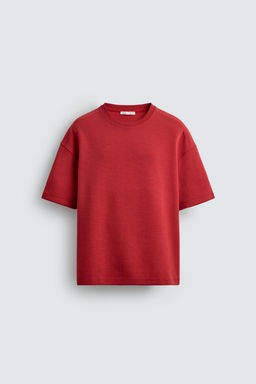 SUDADERA RELAXED FIT INTERLOCK / Rojo - Zara фото 7