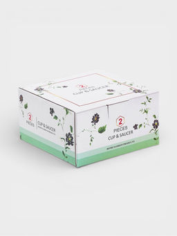 Чайная пара «Тюльпан», 2 предмета: блюдце 15.5×2 см, чашка 235 мл, 12×9×7.5 см, керамика, белая