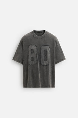WASHED PATCH T-SHIRT - Zara фото 8