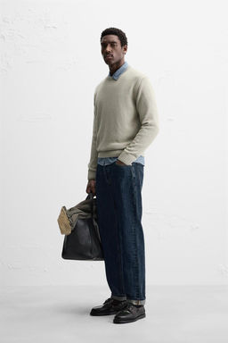 TEXTURED COTTON SWEATER - Zara фото 2