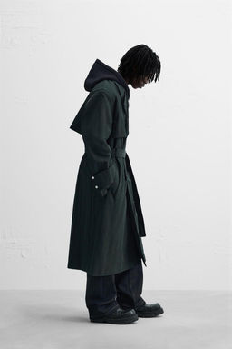 TECHNICAL RELAXED FIT TRENCH COAT - Zara фото 5