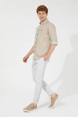 U. S. Polo Assn / Мужские светло-серые брюки из плотной ткани - U.s. polo assn фото 8