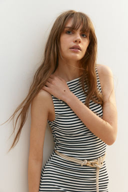 Vestido midi en punto de canal? - H&m фото 3