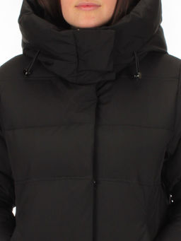 L-71 BLACK Пальто зимнее женское Flance Rose (200 гр. холлофайбер) - Фабричный китай фото 11