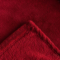 Плед «Этель», 180×200 см, корал-флис, бордовый