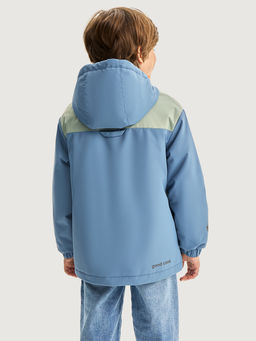 Куртка 4м5326 деним/фисташка