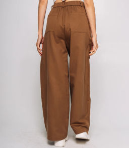 Брюки #КТ71020, коричневый