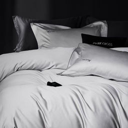 КПБ Mency Winni Mark Cross Бархатный сатин MENWMC001 1.5 спальный