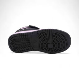 Кроссовки высокие демисезонные А7778-39 черно фиолетовые - BONCY фото 3