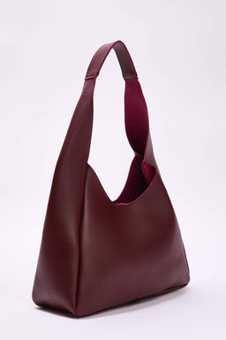 Bordo Yavrulu Oval Kad?n Orta Boy Omuz Canta TAKAW25OC00007