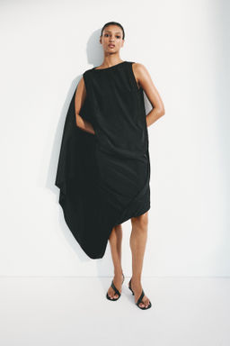 Vestido midi drapeado - H&m фото 3