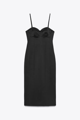 ZW COLLECTION MULTI-POSITION SATIN DRESS - Zara фото 14