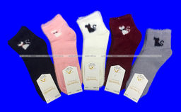 Цена за 5 пар. 5 ПАР - ПриветBS термоноски женские АНГОРА НОРКА "Кошечка" арт. 2680