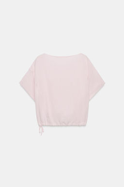 CAMISA CAPA BAJO AJUSTABLE / Rosa claro