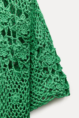 CROCHET KNIT POLO SHIRT - Zara фото 8