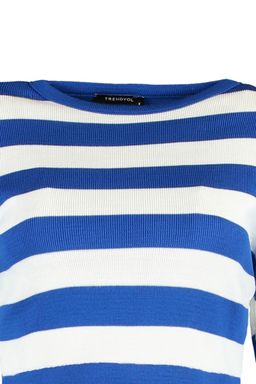 Bordo Crop Basic Cizgili Triko Kazak TWOAW23KZ00034 - Trendyolmilla фото 15