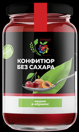 Конфитюр Вишня и Абрикос / без сахара / 350 г / ITS YOURS