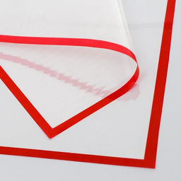 Цена за 20 шт. Пленка глянцевая для декора и флористики «Полоса», красная, 58×58 см