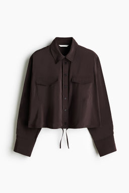 Camisa con cord?n de ajuste