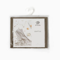 Фартук Этель ECO, цвет оливковый, 60×70 см, 70% хл, 30% лён, 190 г/м²