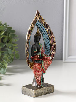 Фигура полистоун «Будда в ярком одеянии в капле», 4.6×10×20.7 см