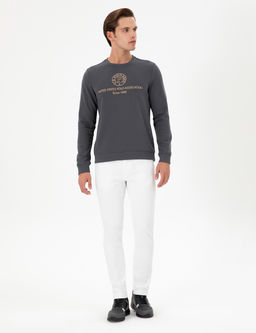 Мужской свитшот антрацитового цвета - U.s. polo assn фото 4