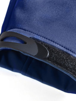 Ветровка спортивная мужская с капюшоном softshell темно-синего цвета 9563TS - Mtforce фото 28