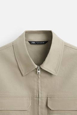 RELAXED FIT ZIP-UP OVERSHIRT - Zara фото 18