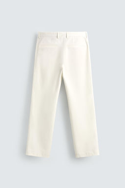 PANTAL?N CHINO REGULAR FIT / Blanco roto - Zara фото 8