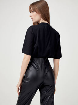 CONTE LBL 1607 Фактурная блузка свободного кроя black black