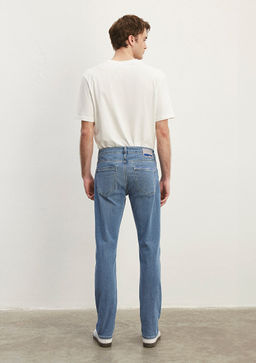 Marcus Premium Blue Indigo Mavi Jean Pantolon  фото 4