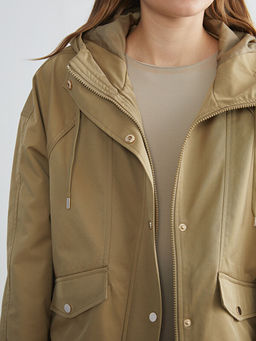 Kap??onlu Oversize Kad?n Ya?murluk