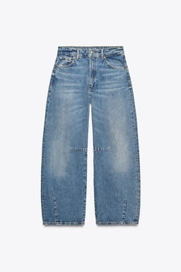 TRF BAGGY BALLOON MID-WAIST JEANS - Zara фото 15