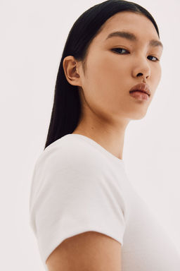 Camiseta en canale de mezcla de modal - H&m фото 4