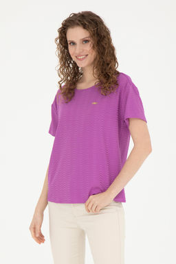 Женская фиолетовая футболка - U.s. polo assn фото 10