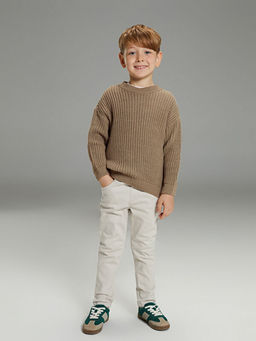 Bisiklet Yaka Triko Erkek ?ocuk Kazak