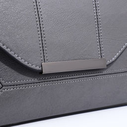 Сумка-клатч на магните, длинный ремень, цвет серый - Simaland фото 4