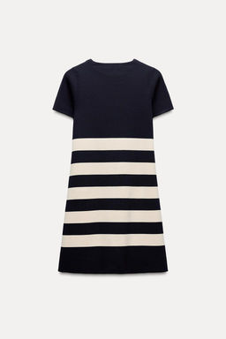 STRIPED KNIT SHORT DRESS - Zara фото 5
