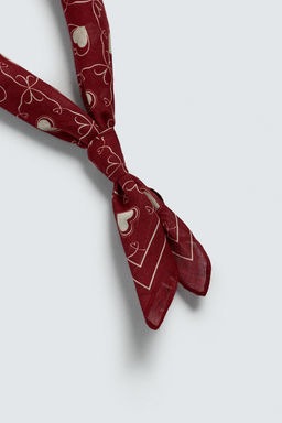 HEART PRINT BANDANA - Zara фото 12