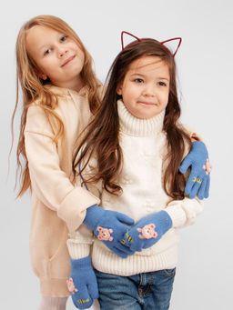 Варежки детские на шнурке Kim Lin  фото 4