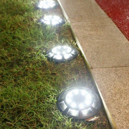 Светильник садовый на солнечной батарее 12,5х13 см / PM-247 /уп 4/108/