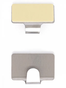 Набор крючков на липучке, 2 шт серый нержавеющая сталь - Denastia фото 3