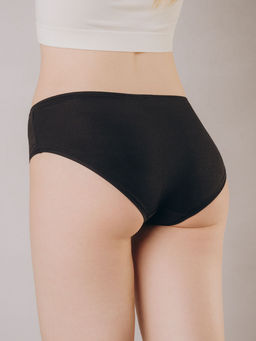 Трусы Indefini набор 2 шт хлопок с эластаном черный  фото 4