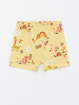 Beli Lastikli Bask?l? K?z Bebek Pijama Alt