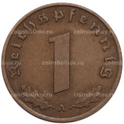 Монета 1 рейхспфенниг 1937 года A Германия