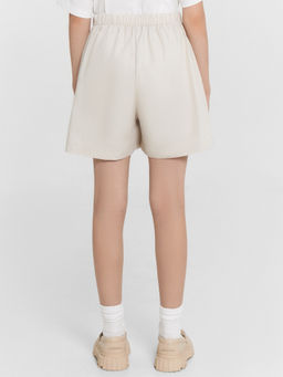 Шорты-юбка для девочек бежевые - Mark formelle фото 4